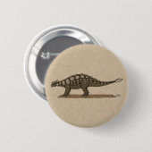 Cretaceus Dinosaurier Ankylosaurus Button (Vorne & Hinten)