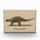 Cretaceus Dinosaurier Ankylosaurus Fotoblock (Vorderseite)
