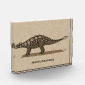 Cretaceus Dinosaurier Ankylosaurus Fotoblock (Links)
