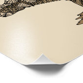 Cretaceus Dinosaurier Ankylosaurus Fotodruck (Ecke)