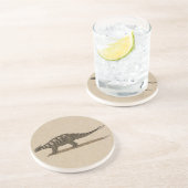 Cretaceus Dinosaurier Ankylosaurus Getränkeuntersetzer (Seite)