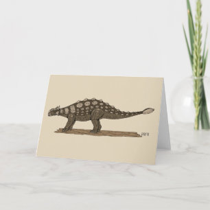Cretaceus Dinosaurier Ankylosaurus Karte