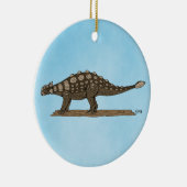 Cretaceus Dinosaurier Ankylosaurus Keramik Ornament (Rechts)