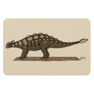 Cretaceus Dinosaurier Ankylosaurus Magnet