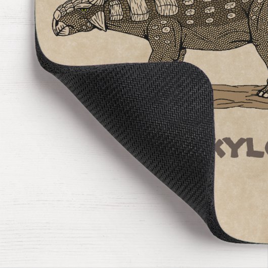 Cretaceus Dinosaurier Ankylosaurus Mousepad (Ecke)