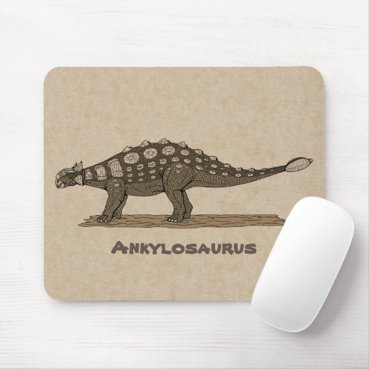 Cretaceus Dinosaurier Ankylosaurus Mousepad (Mit Mouse)