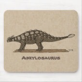 Cretaceus Dinosaurier Ankylosaurus Mousepad (Vorne)