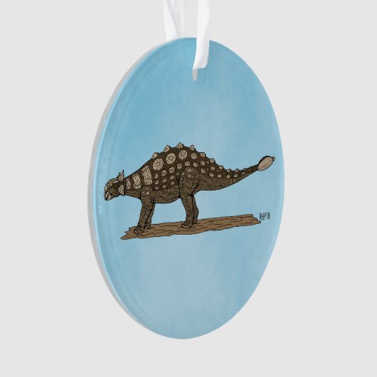 Cretaceus Dinosaurier Ankylosaurus Ornament (Vorderseite)