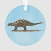 Cretaceus Dinosaurier Ankylosaurus Ornament (Rückseite)