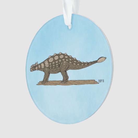 Cretaceus Dinosaurier Ankylosaurus Ornament (Vorderseite)