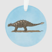 Cretaceus Dinosaurier Ankylosaurus Ornament (Vorderseite)