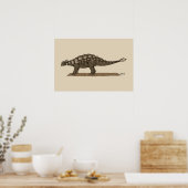 Cretaceus Dinosaurier Ankylosaurus Poster (Küche)