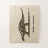 Cretaceus Dinosaurier Ankylosaurus Puzzle (Vertikal)