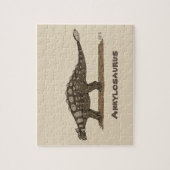 Cretaceus Dinosaurier Ankylosaurus Puzzle (Vertikal)
