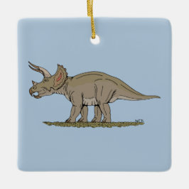 Cretaceus Dinosaurier Triceratops Keramikornament