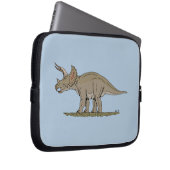 Cretaceus Dinosaurier Triceratops Laptopschutzhülle (Vorne Rechts)
