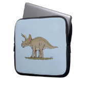 Cretaceus Dinosaurier Triceratops Laptopschutzhülle (Vorderseite Links)