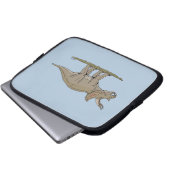 Cretaceus Dinosaurier Triceratops Laptopschutzhülle (Vorne Knopf)