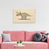 Cretaceus Dinosaurier Triceratops Leinwanddruck (Insitu (Wohnzimmer))