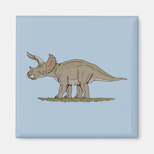 Cretaceus Dinosaurier Triceratops Magnet (Vorne)