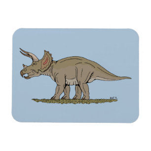 Cretaceus Dinosaurier Triceratops Magnet