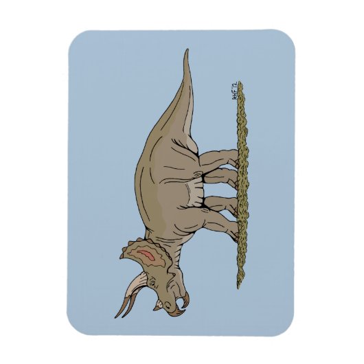 Cretaceus Dinosaurier Triceratops Magnet (Vertikal)