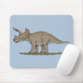 Cretaceus Dinosaurier Triceratops Mousepad (Mit Mouse)