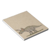 Cretaceus Dinosaurier Triceratops Notizblock (angewinkelt)