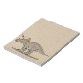 Cretaceus Dinosaurier Triceratops Notizblock (Rotiert)