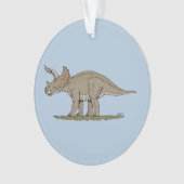 Cretaceus Dinosaurier Triceratops Ornament (Vorderseite)