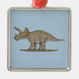 Cretaceus Dinosaurier Triceratops Ornament Aus Metall