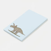 Cretaceus Dinosaurier Triceratops Post-it Klebezettel (angewinkelt)