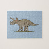 Cretaceus Dinosaurier Triceratops Puzzle (Horizontal)