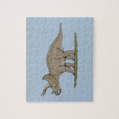 Cretaceus Dinosaurier Triceratops Puzzle (Vertikal)