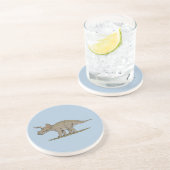 Cretaceus Dinosaurier Triceratops Untersetzer (Seite)