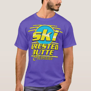 Crete Butte Colorado 80er ski T-Shirt