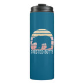 Crete Butte Colorado Retro Bär Thermosbecher (Vorderseite)