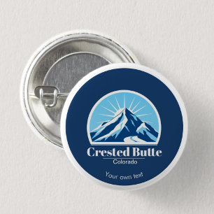 Crete Butte Colorado Skigebiet Name Button