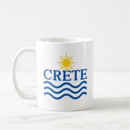 CRETE Greece, Sun Waves Kaffeetasse