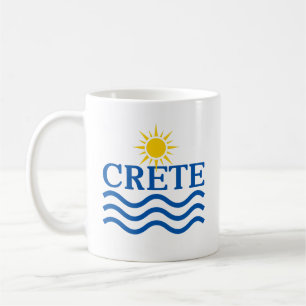 CRETE Greece, Sun Waves Kaffeetasse