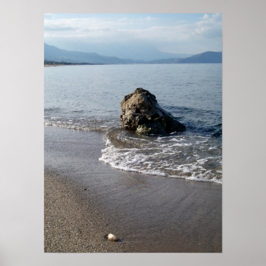 Crete Seascape Rock Print Poster (Vorne)