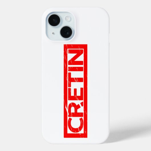 Cretin-Briefmarke Case-Mate iPhone Hülle (Rückseite)