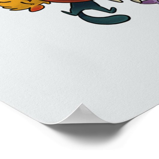 Créu Cat Fans Poster (Ecke)