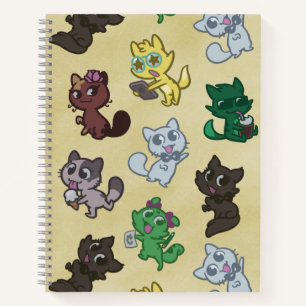 Créu Cats Sketchbook oder Notebook Notizblock