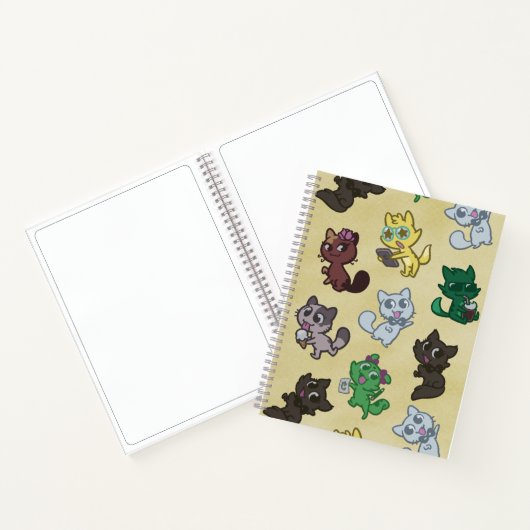 Créu Cats Sketchbook oder Notebook Notizblock (Innenseite)