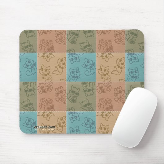 Créu Gang Patchwork Mousepad (Mit Mouse)