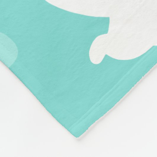 Créu & Petita Cuddle Blanket (Aqua) Fleecedecke (Ecke)