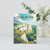 Creux du Van Schweiz Postkarte (Stehend Vorderseite)