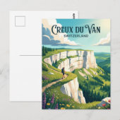 Creux du Van Schweiz Postkarte (Vorne/Hinten)