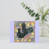 Crevecours und Blume Postkarte (Stehend Vorderseite)